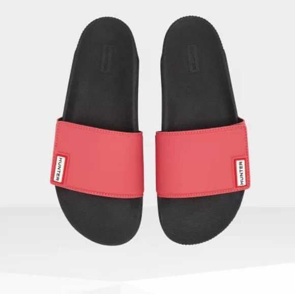 Hunter Shoes - Hunter Red black slides sandals shoes new 5,6,7